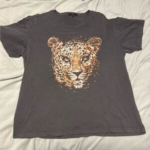 7 For All Mankind Charcoal Tee